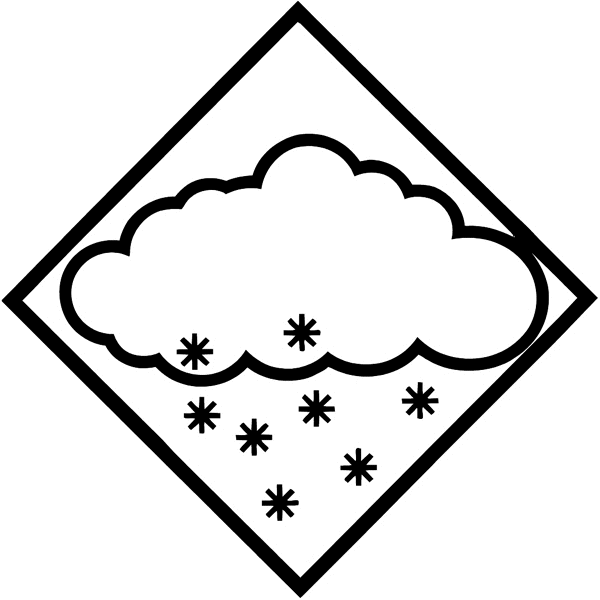 Snowing cloud vinyl sticker. Customize on line. Seasons and Sun Moon Stars 082-0177